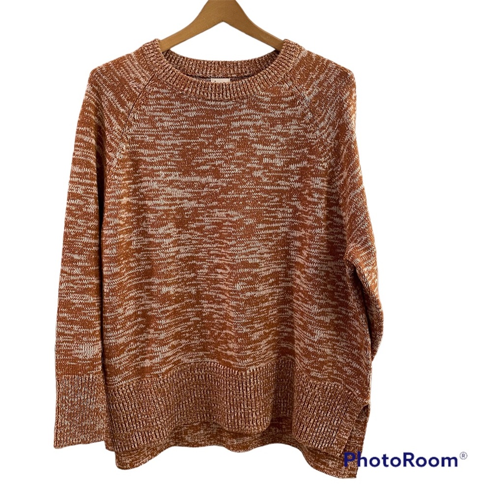A New Day Marled Crewneck Sweater Rust - XL